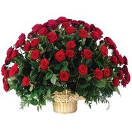 Кошик з 101 троянди