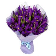 Букет весняних квітів 25 ірисів