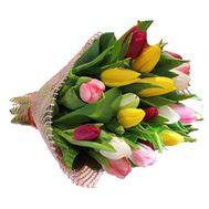 Букет із 19 тюльпанів