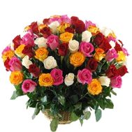 Кошик з 101 троянди