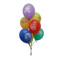 7 різнокольорових кульок з малюнками