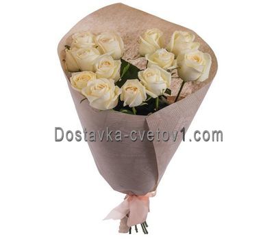 Букет из 13 белых роз