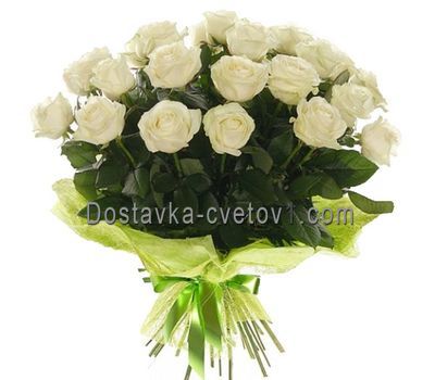 Букет цветов из 21 белой розы