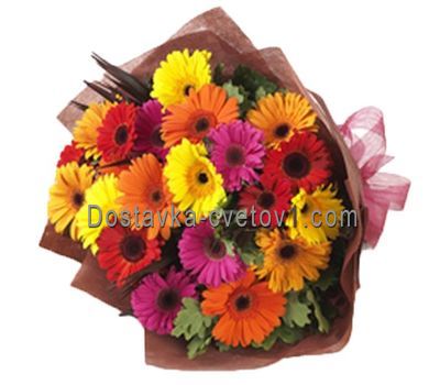 Букет із 21 гербери