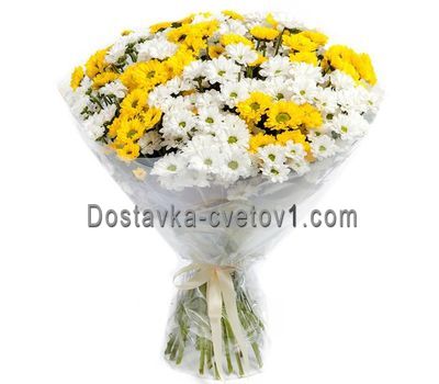 Букет із 19 хризантем