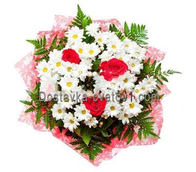 Букет із 8 хризантем і 3 роз