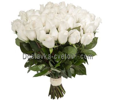 Букет із 51 білої імпортної троянди