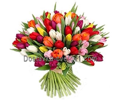 Букет із 101 тюльпана