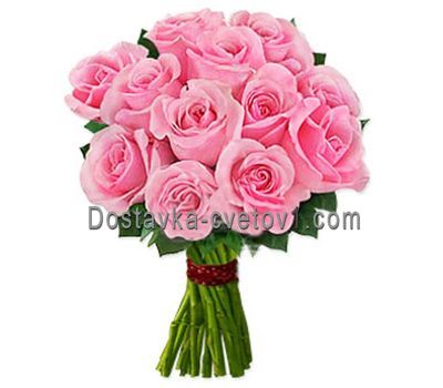 Букет із 11 рожевих троянд