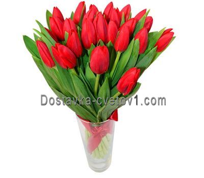 Букет із 25 тюльпанів
