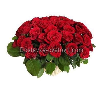 Кошик з 45 троянд