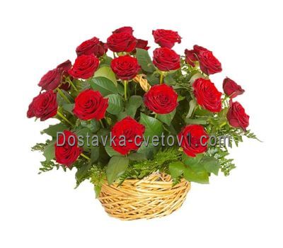Корзина из 25 роз