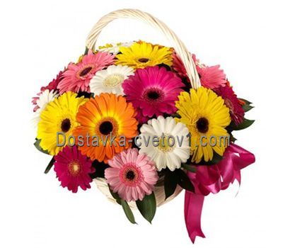 Кошик з 25 гербер