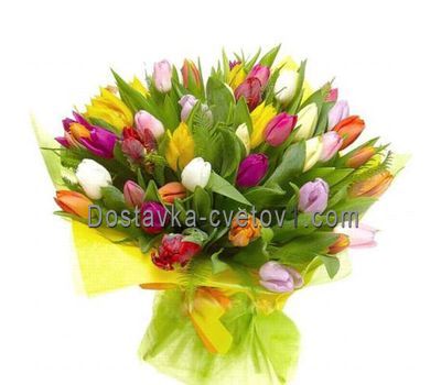 Букет из 65 тюльпанов