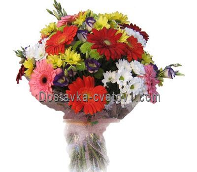Букет квітів із 11 гербер та 12 хризантем